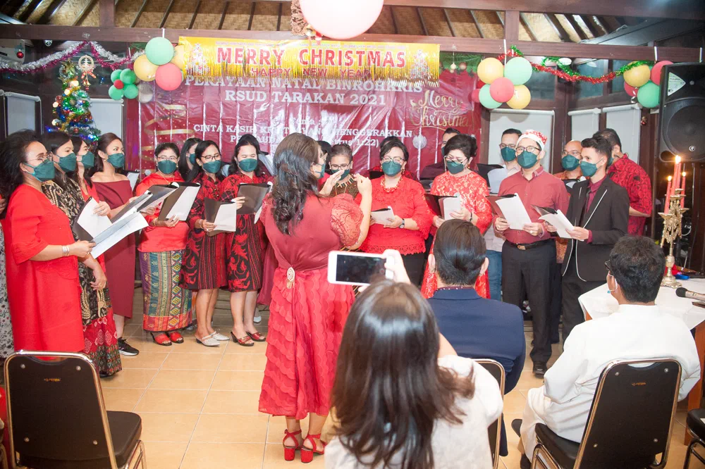 Perayaan Natal BINROHKRIS RSUD Tarakan 2021